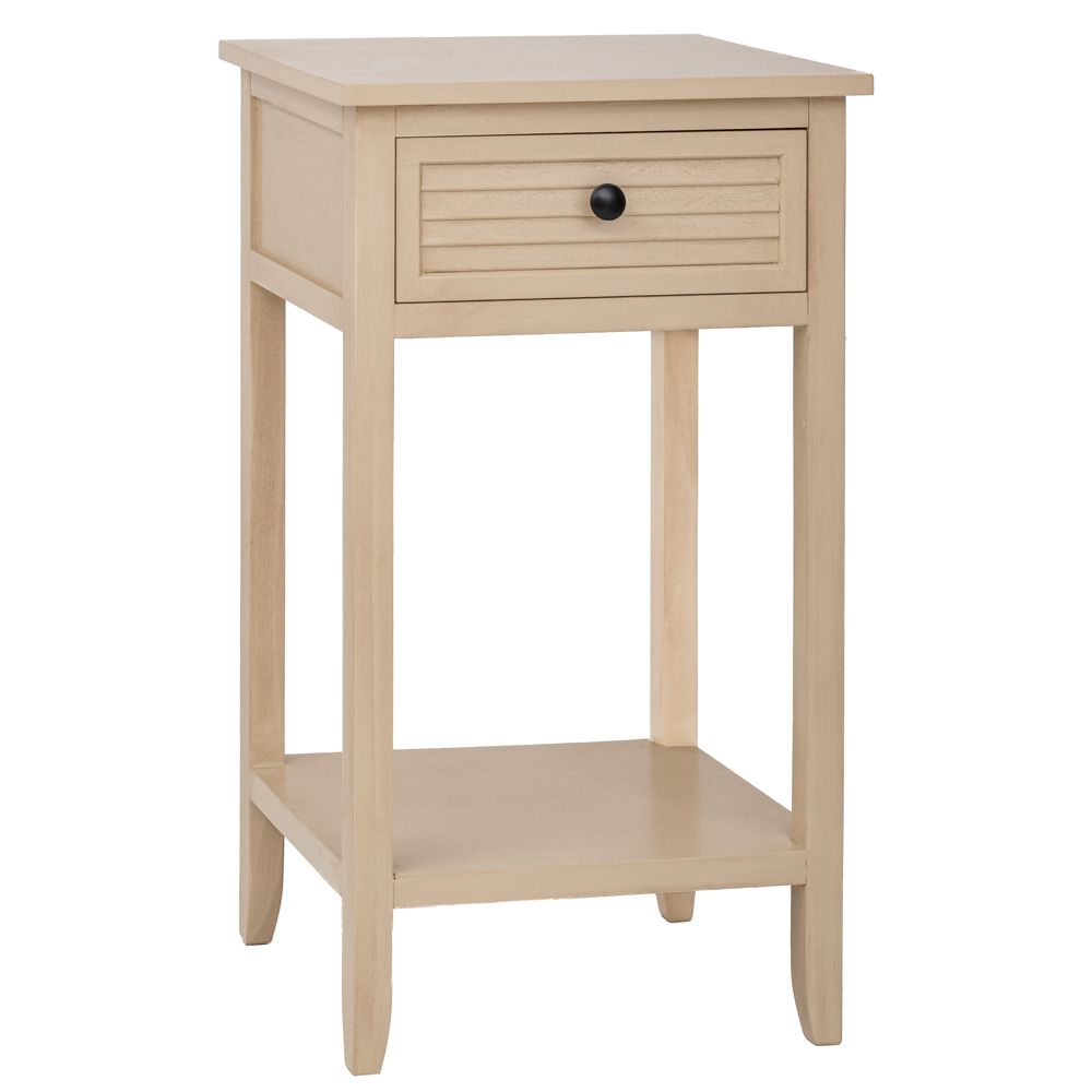 Κομοδίνο Ξύλινο Με 1 Συρτάρι Σε Μπεζ Χρώμα 40x33x70εκ. iliadis 92605 (Υλικό: Ξύλο, Χρώμα: Μπεζ) - Iliadis - il_92605