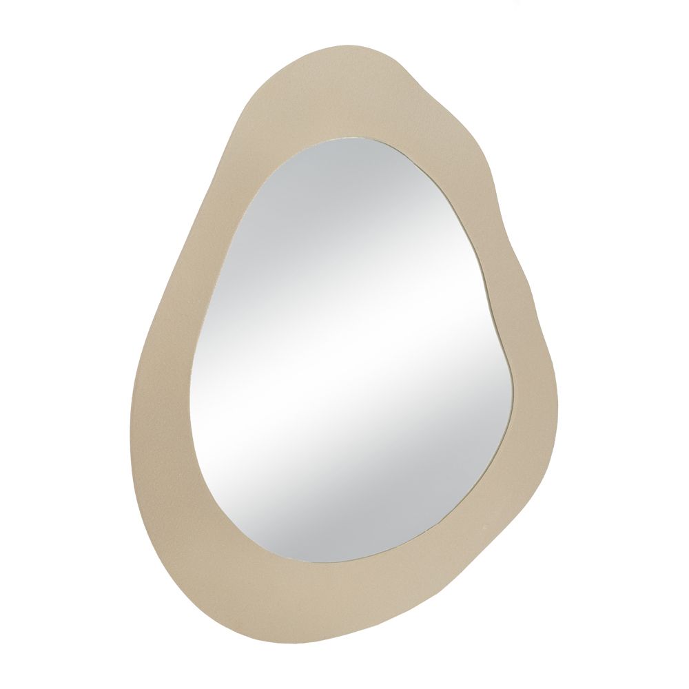 Καθρέπτης Τοίχου Μεταλλικός Κρεμ Ακανόνιστο Σχήμα 62x2x82εκ. iliadis 92557 (Υλικό: Μεταλλικό, Χρώμα: Κρεμ) - Iliadis - il_92557