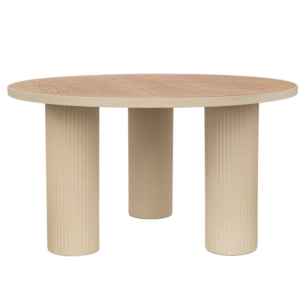 Τραπεζάκι Σαλονιού Μεταλλικό Με Ξύλινη Επιφάνεια Κρεμ 74x74x41εκ. iliadis 92560 (Υλικό: Ξύλο, Χρώμα: Κρεμ) - Iliadis - il_92560