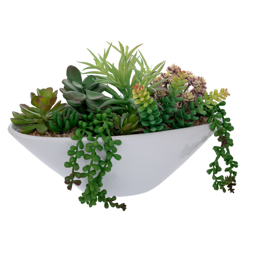 Γλαστράκι Παχύφυτο Κεραμικό Λευκό 20,5εκ. iliadis 92676 (Υλικό: Κεραμικό, Χρώμα: Λευκό) - Iliadis - il_92676