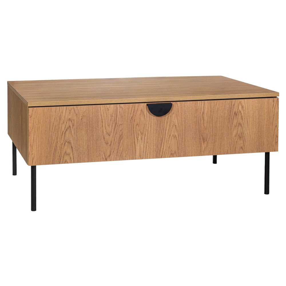 Τραπεζάκι Σαλονιού Ξύλινο-Μεταλλικό Natural-Μαύρο Mond 100x66x41εκ. iliadis 93758 (Υλικό: Ξύλο, Χρώμα: Μαύρο) - Iliadis - il_93758