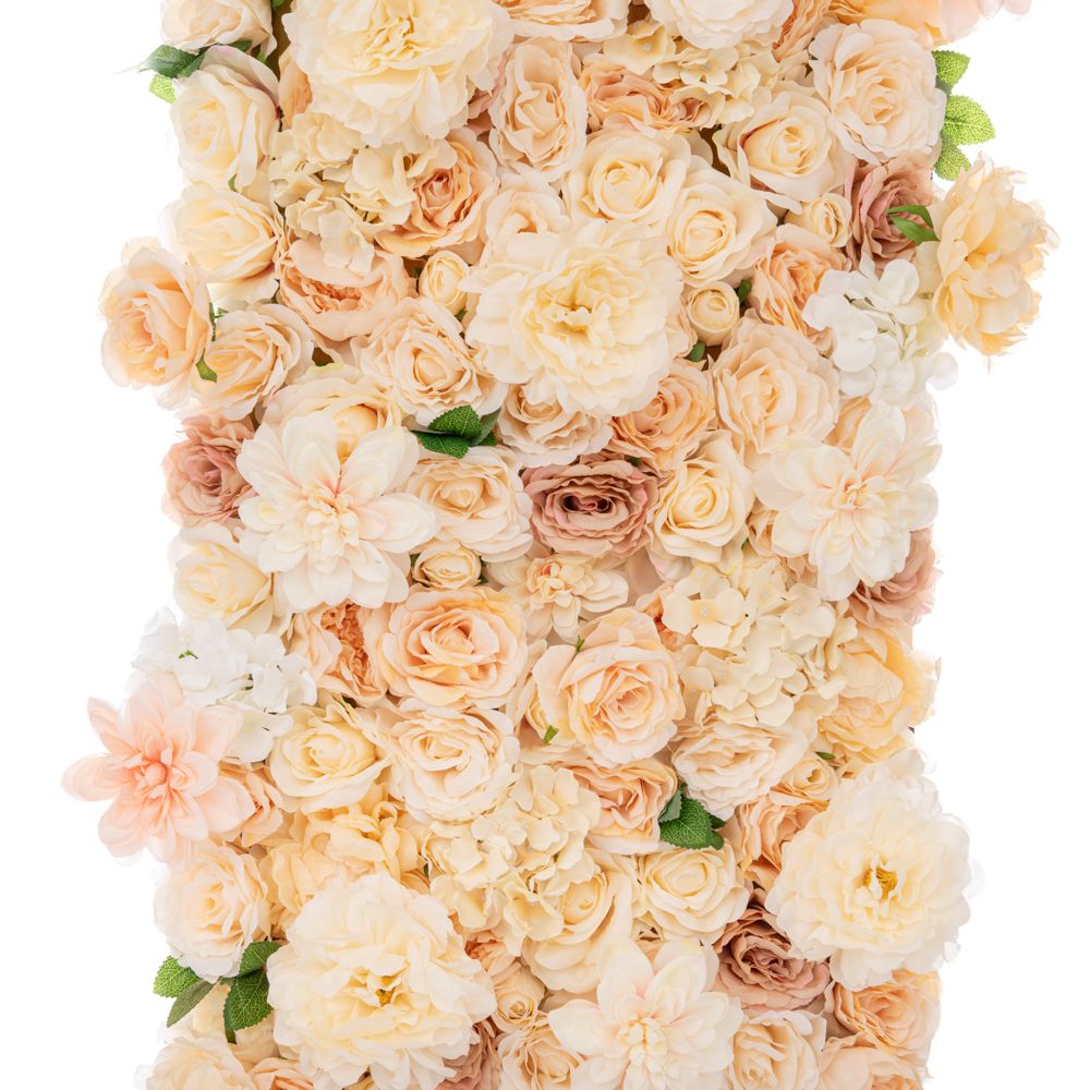 Ρολό Πάνελ Τοίχου Με Μπεζ-Λευκά Λουλούδια & Υφασμάτινη Πλάτη 50x250εκ. iliadis 92683 (Χρώμα: Λευκό) - Iliadis - il_92683