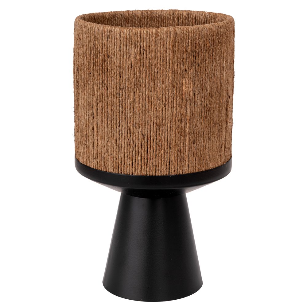 Γλαστροθήκη Μεταλλική Μαύρη Με Γιούτα 24x40εκ. iliadis 