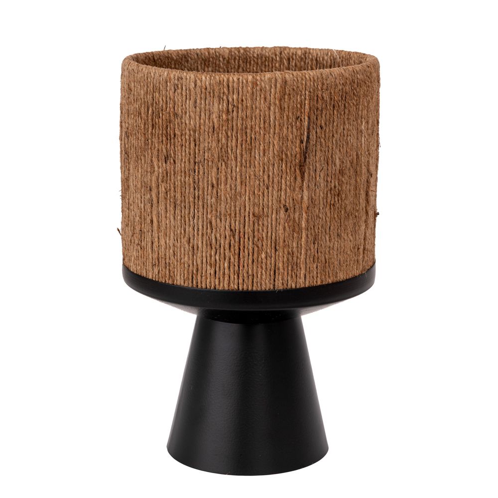 Γλαστροθήκη Μεταλλική Μαύρη Με Γιούτα 20x32εκ. iliadis 93110 (Υλικό: Μεταλλικό, Χρώμα: Μαύρο) - Iliadis - il_93110