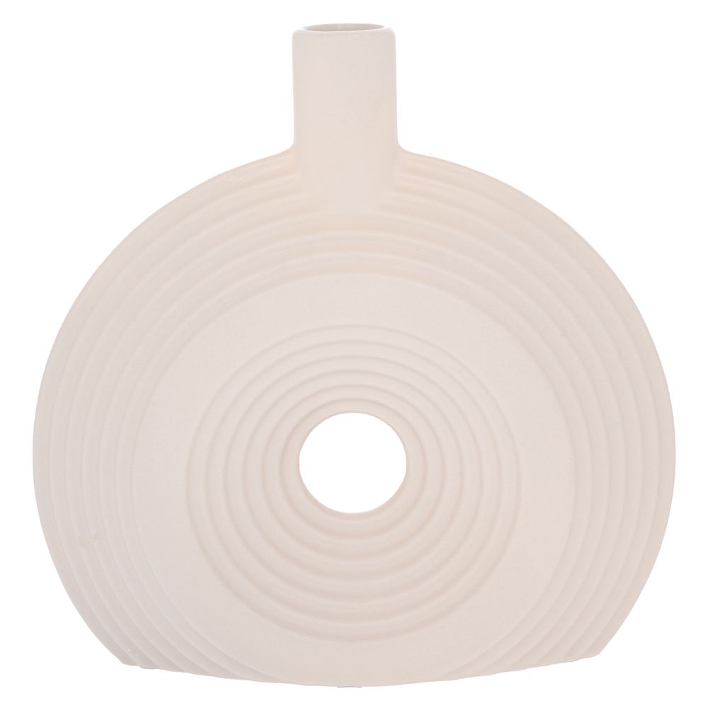 Βάζο Κεραμικό Κρεμ 28x7x26εκ. iliadis 92018 (Υλικό: Κεραμικό, Χρώμα: Κρεμ) - Iliadis - il_92018