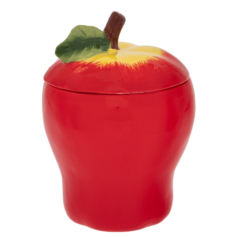 Μπισκοτιέρα Κεραμική Σε Σχήμα Μήλου 13x22εκ. iliadis 91904 (Υλικό: Κεραμικό, Χρώμα: Κόκκινο) - Iliadis - il_91904