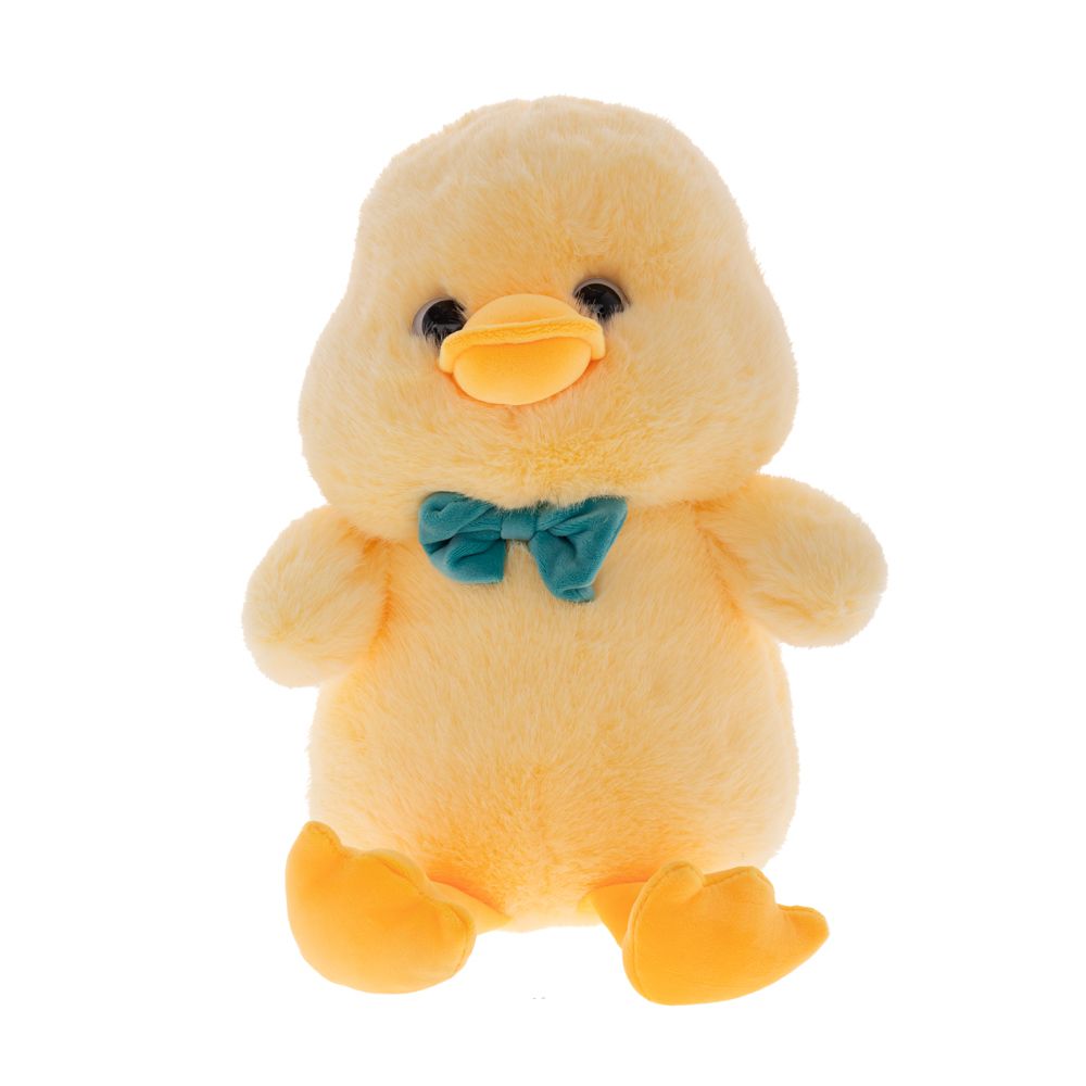 Παπάκι Λούτρινο Με Παπιγιόν Κίτρινο-Σιέλ 14x24εκ. iliadis 91935 (Χρώμα: Κίτρινο ) - Iliadis - il_91935