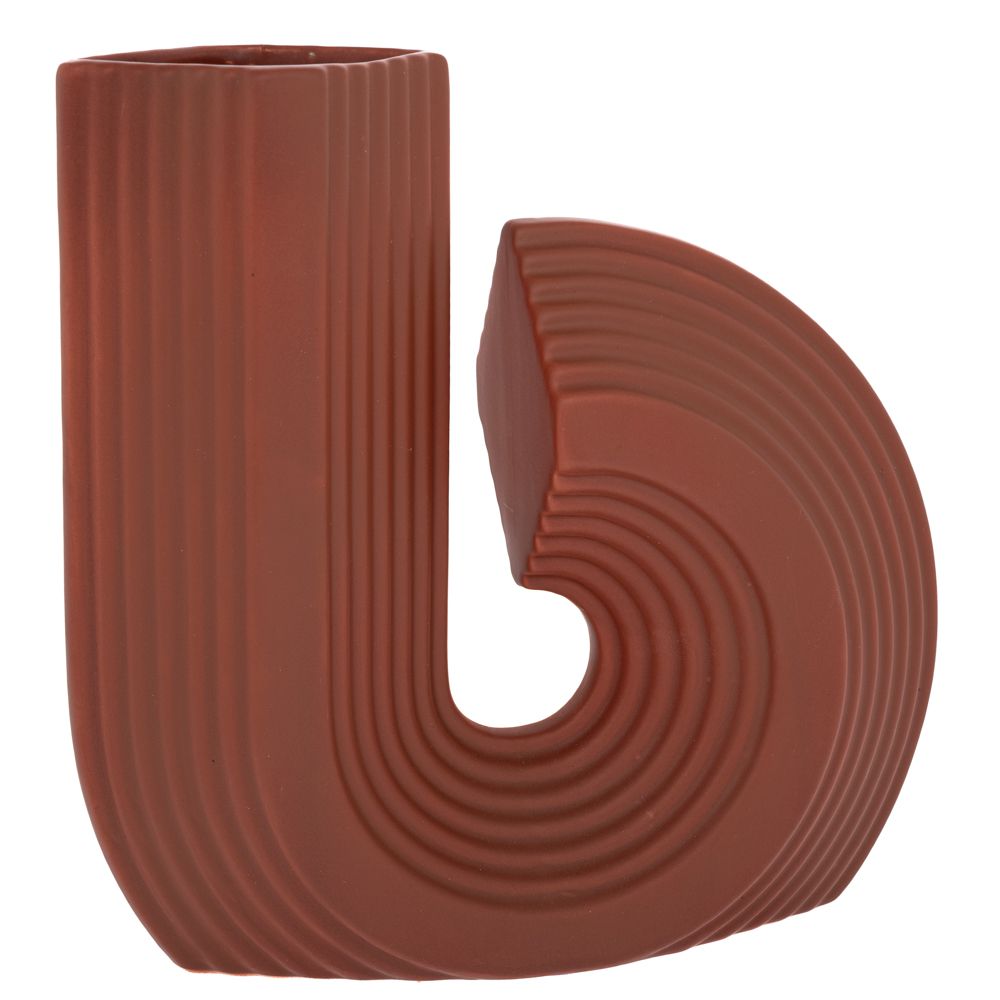 Βάζο Κεραμικό Μπορντώ 28x7x26εκ. iliadis 92017 (Υλικό: Κεραμικό, Χρώμα: Μπορντώ ) - Iliadis - il_92017