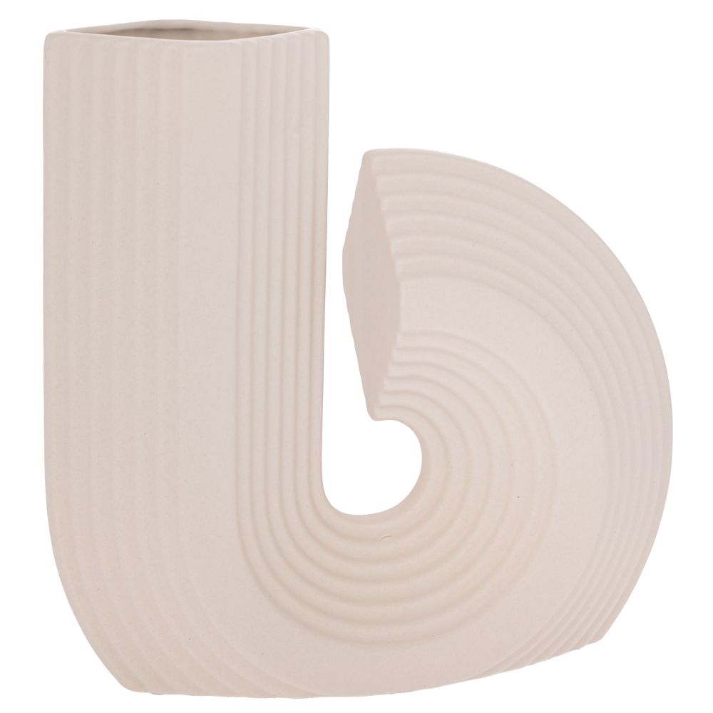 Βάζο Κεραμικό Κρεμ 28x7x26εκ. iliadis 92020 (Υλικό: Κεραμικό, Χρώμα: Κρεμ) - Iliadis - il_92020