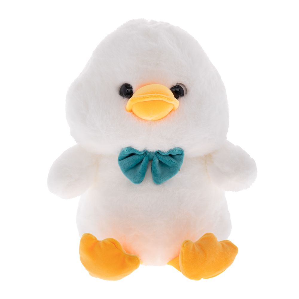 Παπάκι Λούτρινο Με Παπιγιόν Λευκό-Σιέλ 20x40εκ. iliadis 91931 (Χρώμα: Λευκό) - Iliadis - il_91931