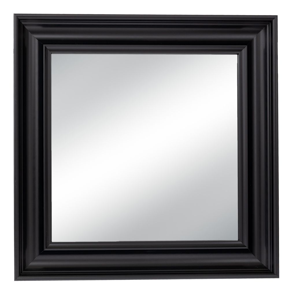 Καθρέπτης Τοίχου Πλαστικός (Εφέ Ξύλου) Μαύρος 60x60εκ. iliadis 91862 (Υλικό: Πλαστικό, Χρώμα: Μαύρο) - Iliadis - il_91862