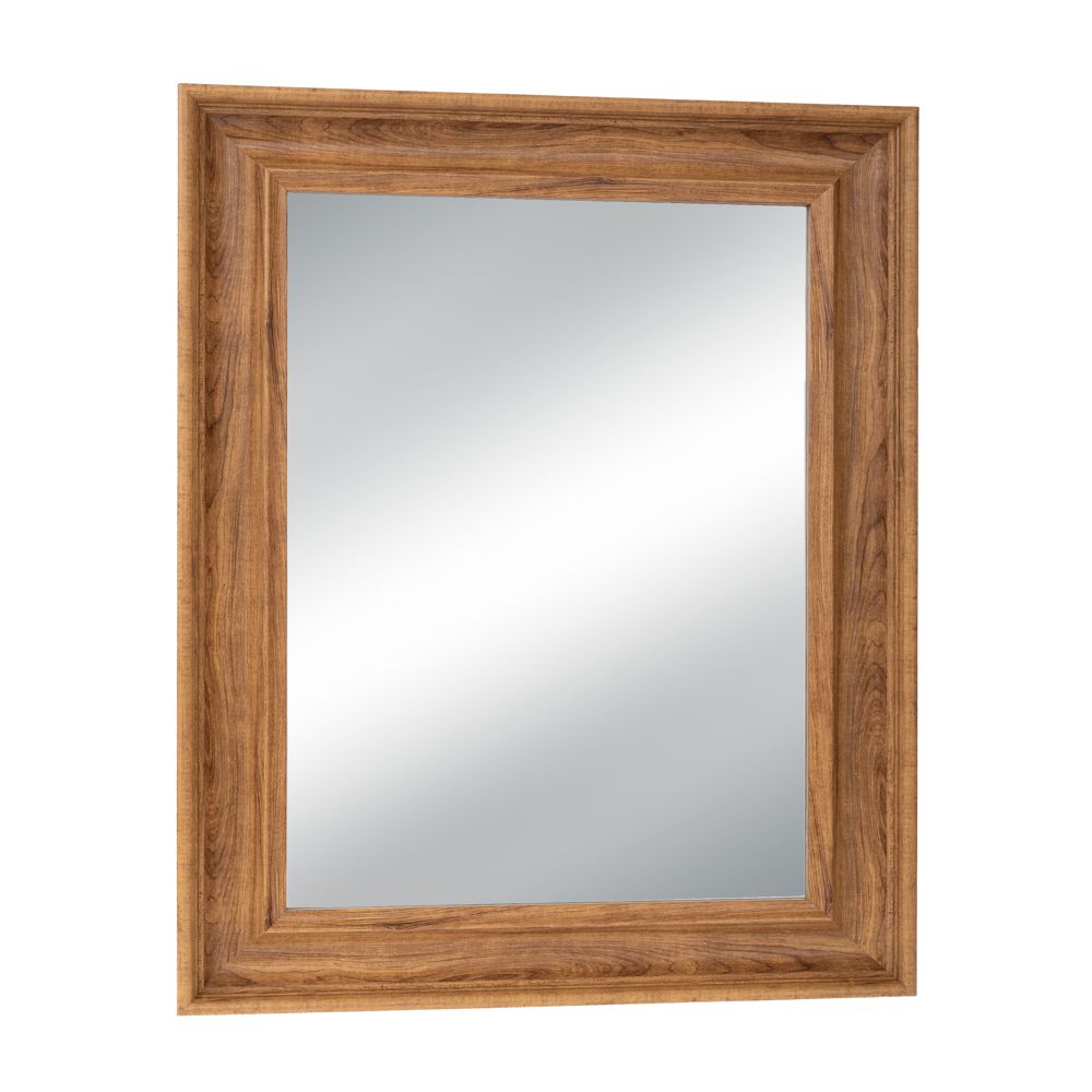 Καθρέπτης Τοίχου Πλαστικός (Εφέ Ξύλου) Ανοιχτό Καφέ 60x80εκ. iliadis 91866 (Υλικό: Πλαστικό, Χρώμα: Καφέ) - Iliadis - il_91866