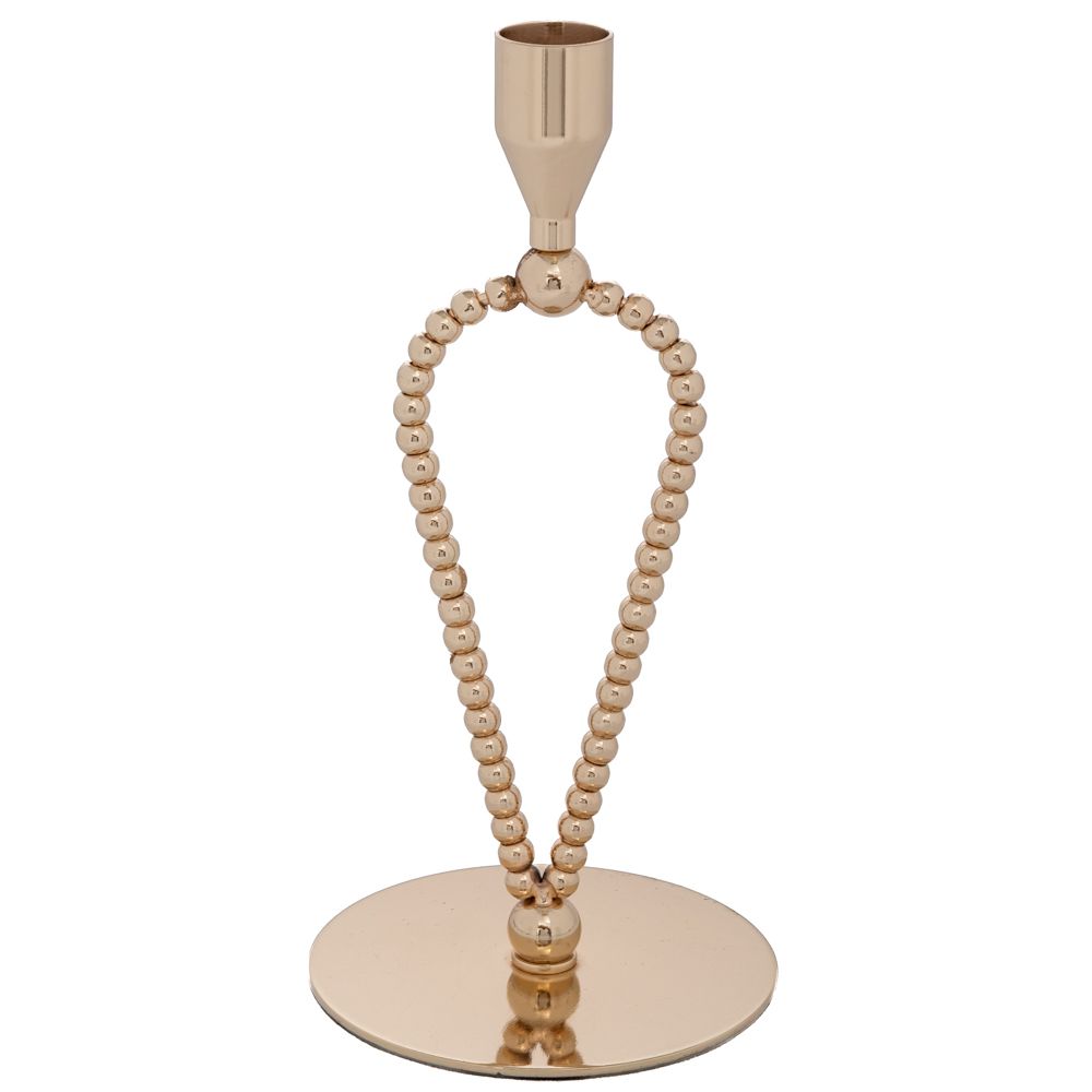 Κηροπήγιο Μεταλλικό Χρυσό 10x10x21εκ. iliadis 92632 (Υλικό: Μεταλλικό, Χρώμα: Χρυσό ) - Iliadis - il_92632