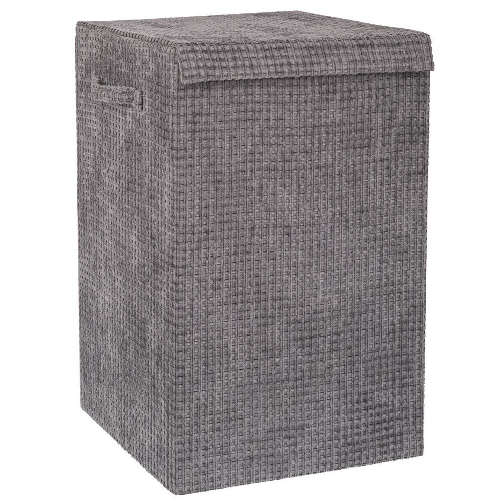 Καλάθι Απλύτων Υφασμάτινο Γκρι 35x35x55εκ. iliadis 9303