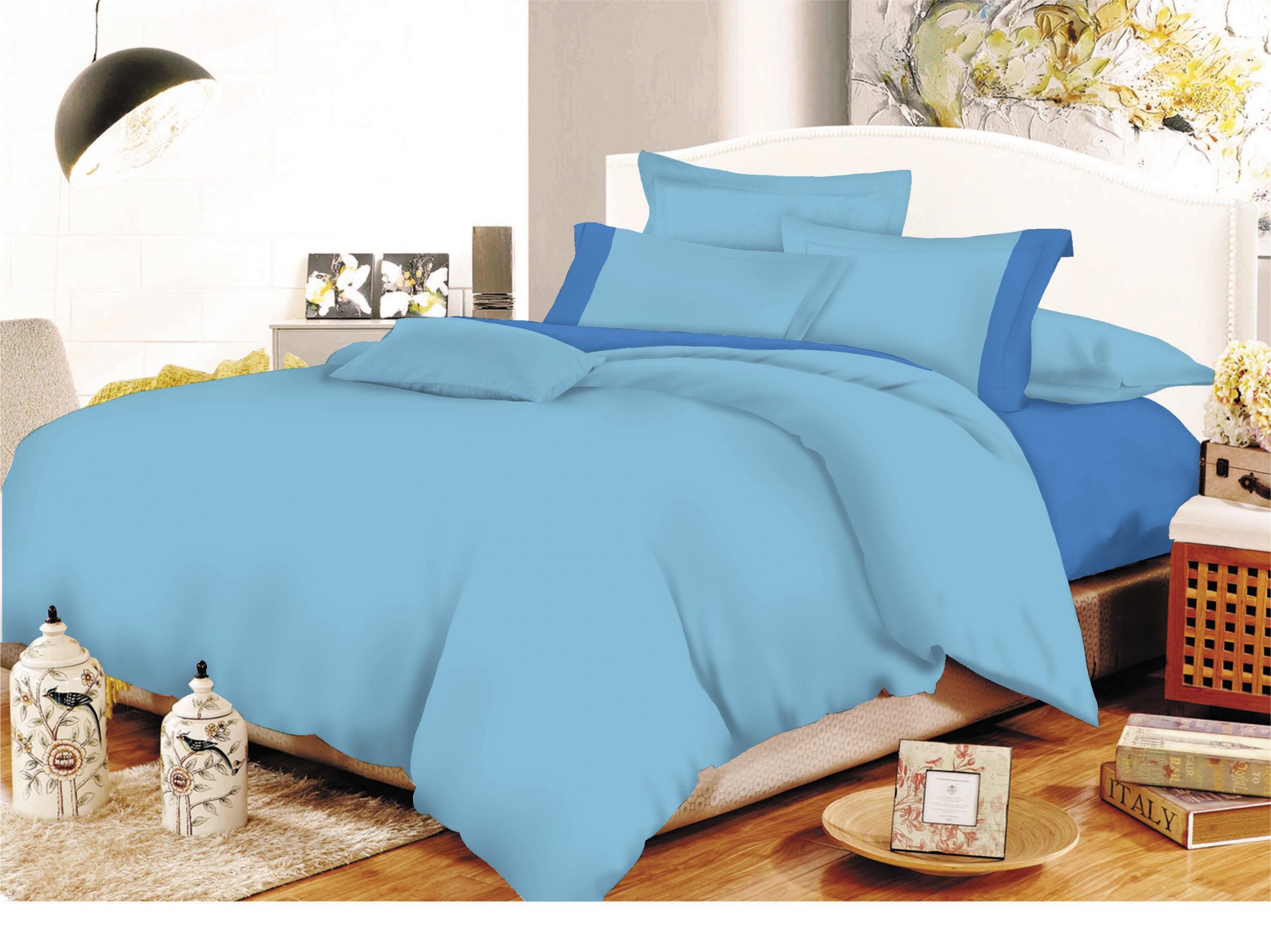 Σεντόνια, Μαξιλαροθήκες 24home - ΣΗΜΑΝΤΙΚΟ: Σε περίπτωση διαφοράς τιμής από το κατάστημα ισχύει παντα και μόνο η τιμή του καταστήματος Σετ Σεντόνια Με Φάσα Polycotton Διπλά 200x240εκ. Light