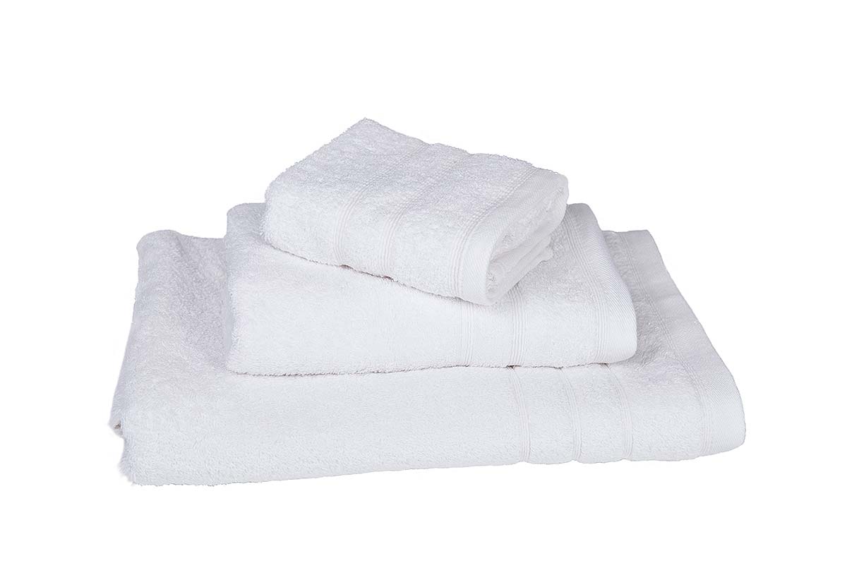 Πετσέτα Βαμβακερή Χειρός 40x60εκ. White 7777772-7 (Ύφασμα: Βαμβάκι 100%, Χρώμα: Λευκό, Μέγεθος: Χεριών ) - KOMVOS HOME - 7777772-7