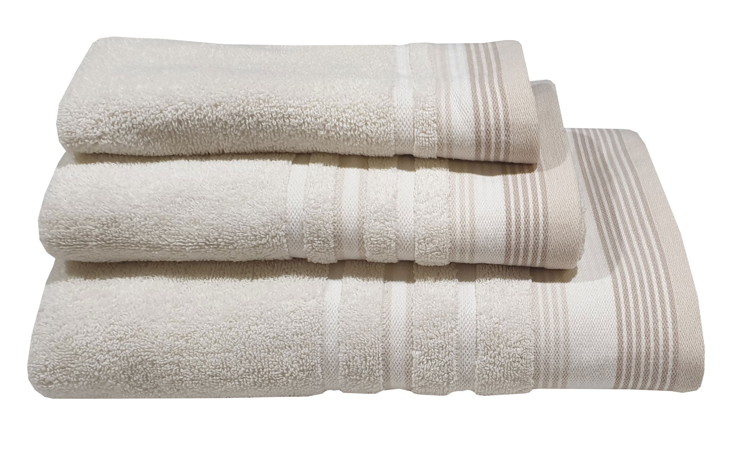 KOMVOS HOME - ΣΗΜΑΝΤΙΚΟ: Σε περίπτωση διαφοράς τιμής από το κατάστημα ισχύει παντα και μόνο η τιμή του καταστήματος Πετσέτα Βαμβακερή Προσώπου 50x90εκ. Satin Stripe Sand K