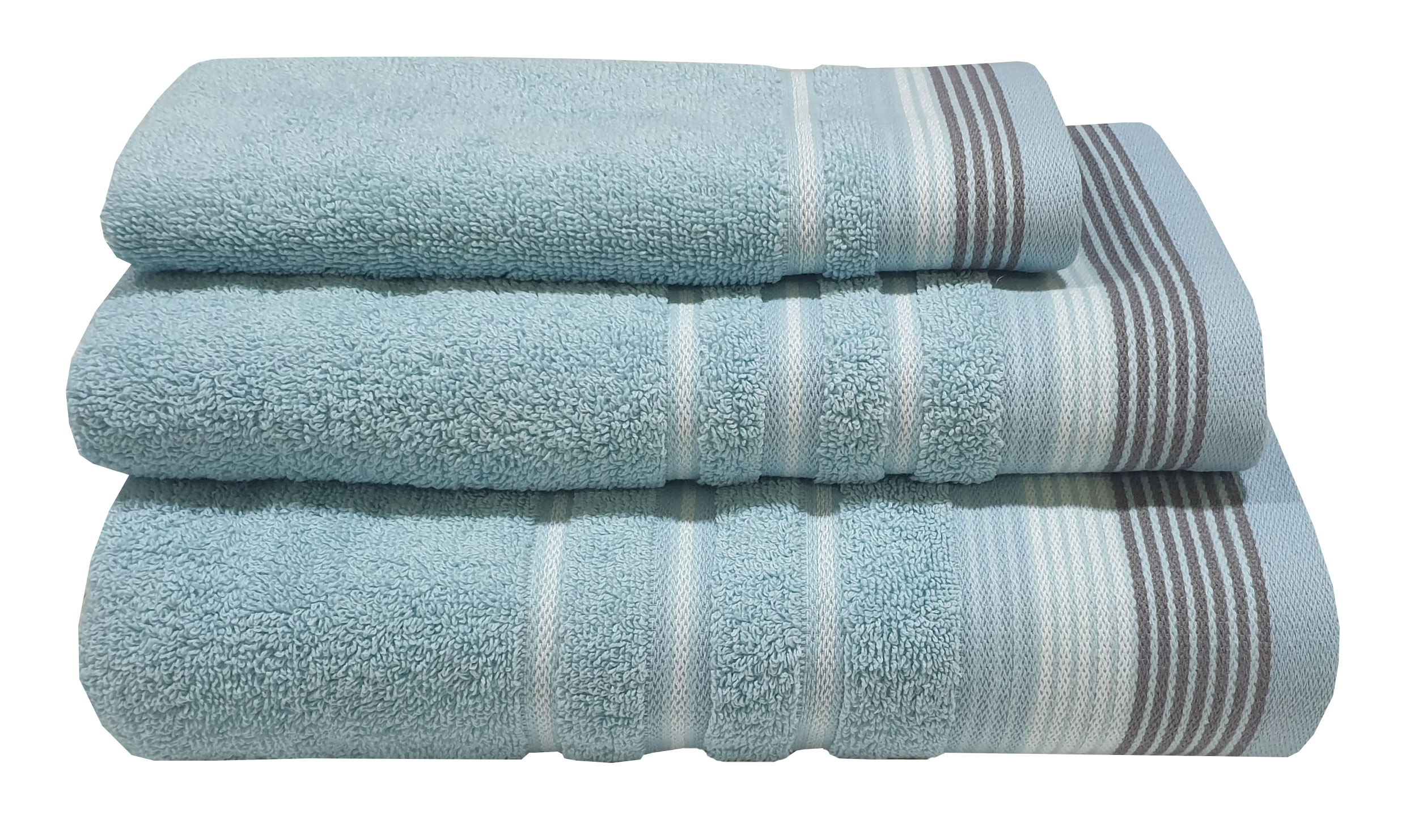 Πετσέτα Βαμβακερή Προσώπου 50x90εκ. Satin Stripe Petrol