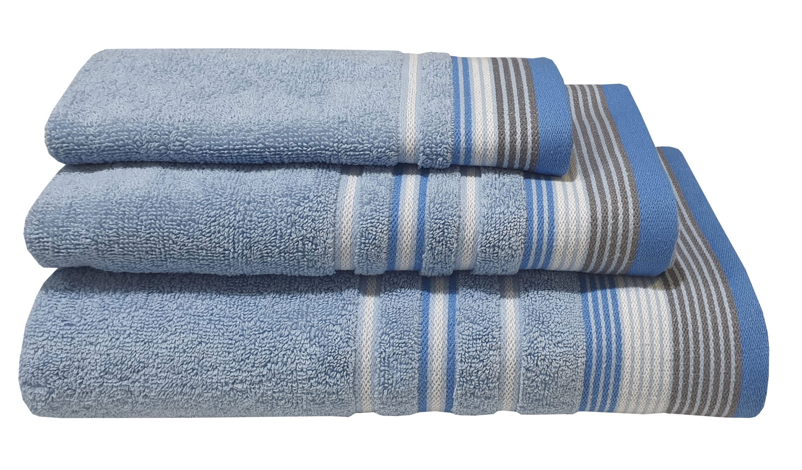 Πετσέτα Βαμβακερή Προσώπου 50x90εκ. Satin Stripe Light 