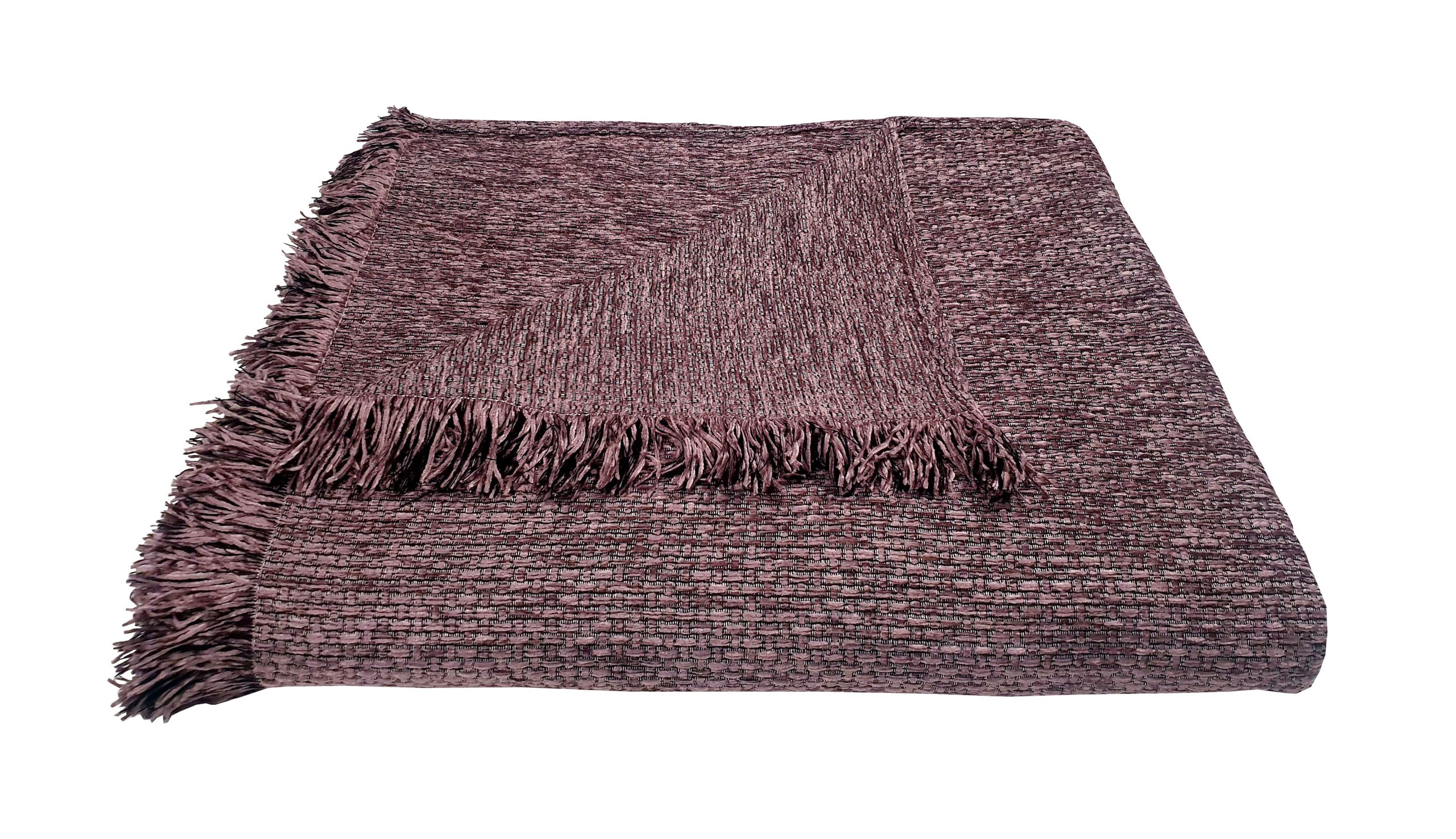 Ριχτάρι Acrylic-Polycotton Τριθέσιος 180x280εκ. Σενίλ Ψάθα Lilac Komvos Home 7045536-8 (Χρώμα: Λιλά, Ύφασμα: 55% Acrylic-25% Cotton-20% Polyester) - KOMVOS HOME - 7045536-8