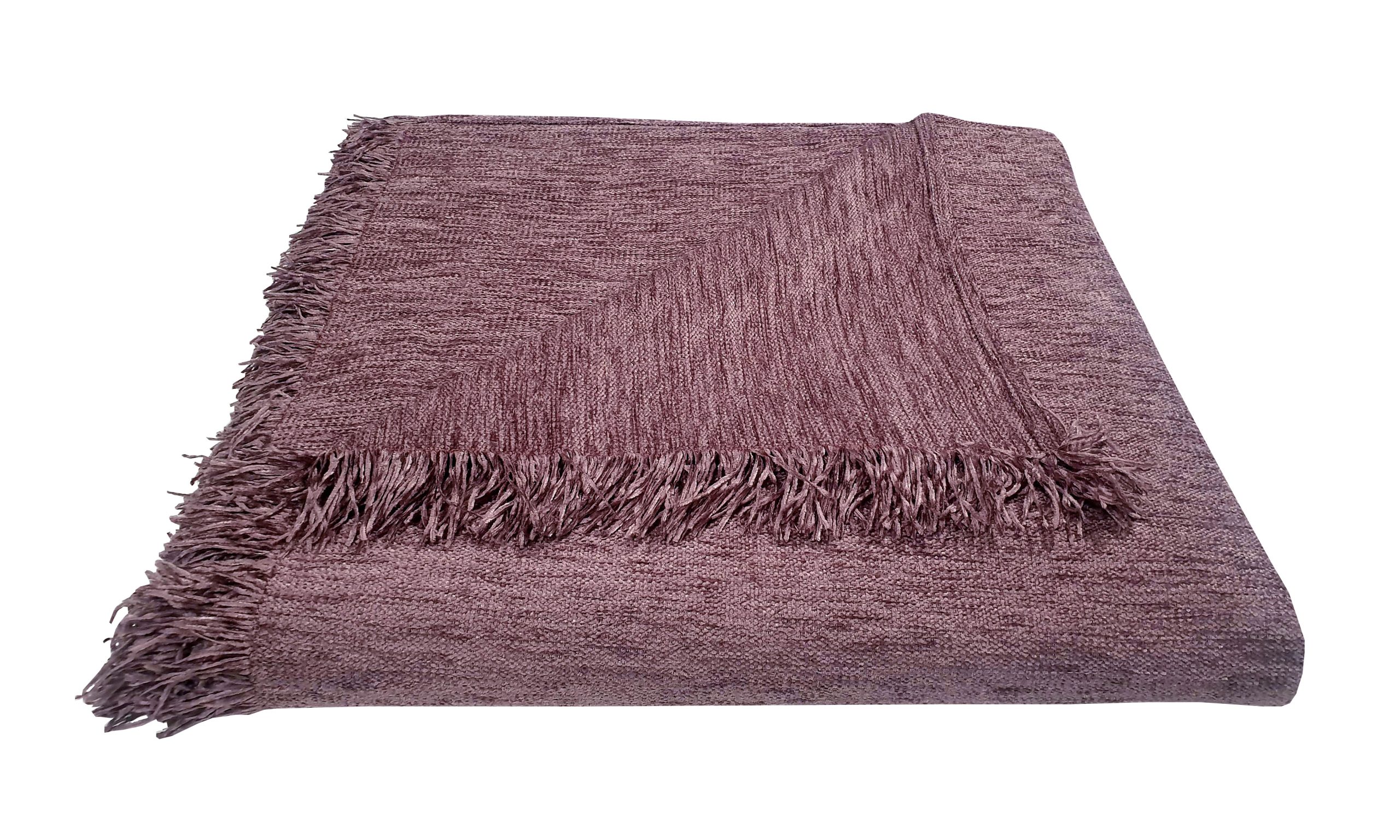 Ριχτάρι Acrylic-Polyester Τριθέσιος 180x280εκ. Σενίλ Μονόχρωμο Lilac Komvos Home 7045536-14 (Χρώμα: Λιλά, Ύφασμα: 77% Acrylic-23% Polyester) - KOMVOS HOME - 7045536-14