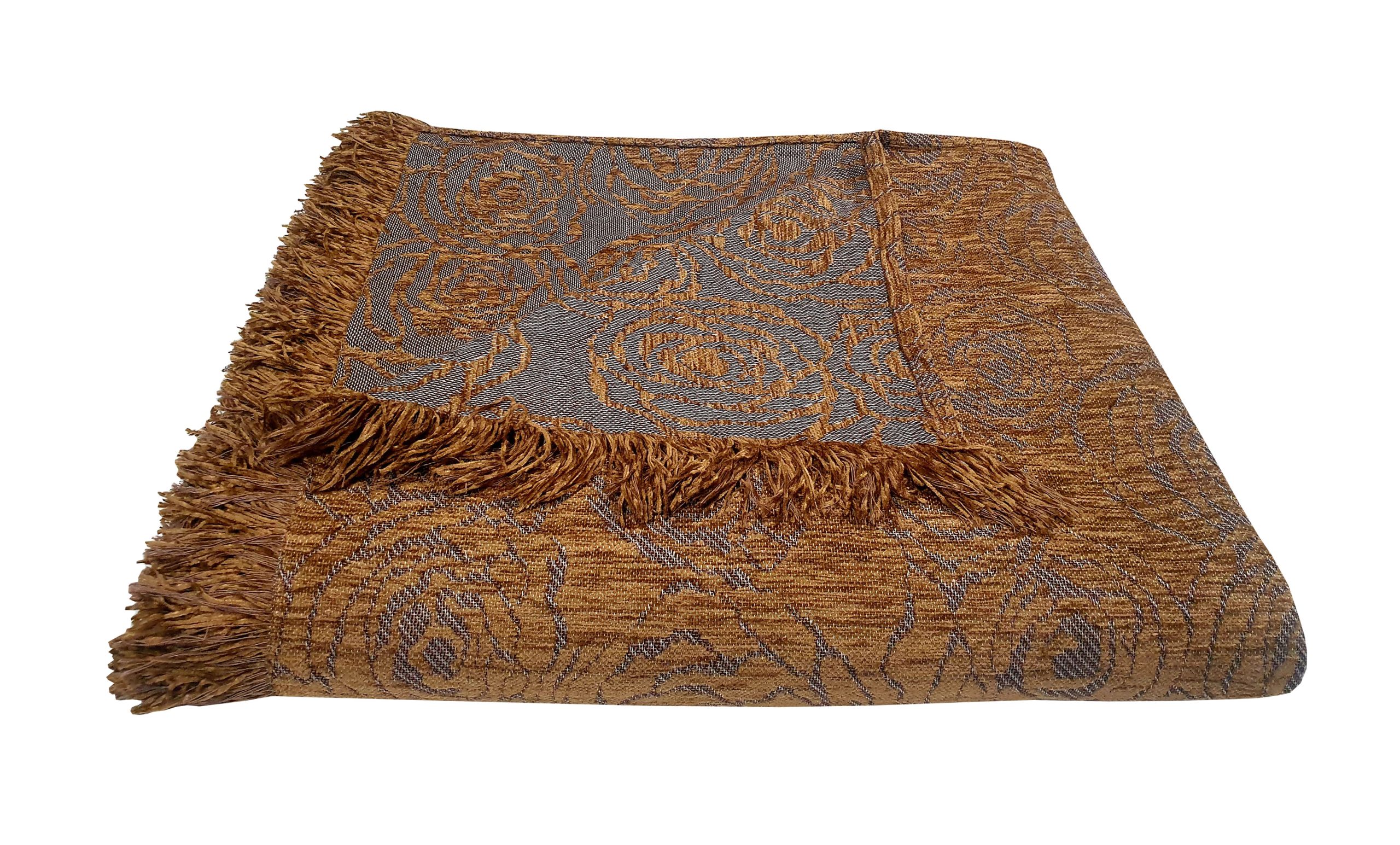 Ριχτάρι Acrylic-Polycotton Διθέσιος 180x240εκ. Σενίλ Rose Light Brown Komvos Home 7045529-3 (Χρώμα: Καφέ, Ύφασμα: 55% Acrylic-25% Cotton-20% Polyester) - KOMVOS HOME - 7045529-3