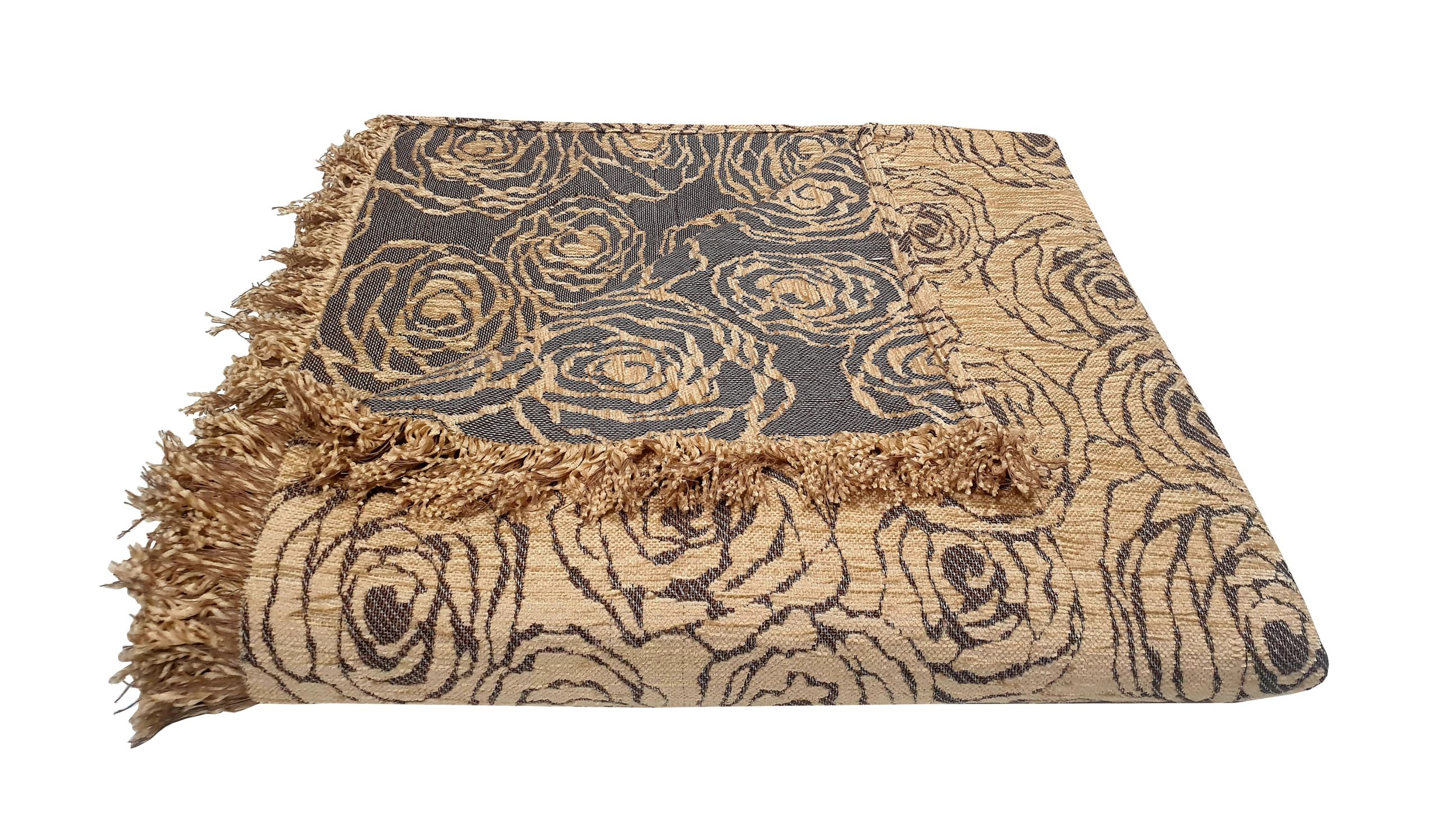 Ριχτάρι Acrylic-Polycotton Διθέσιος 180x240εκ. Σενίλ Rose Cream Komvos Home 7045529-4 (Χρώμα: Κρεμ, Ύφασμα: 55% Acrylic-25% Cotton-20% Polyester) - KOMVOS HOME - 7045529-4