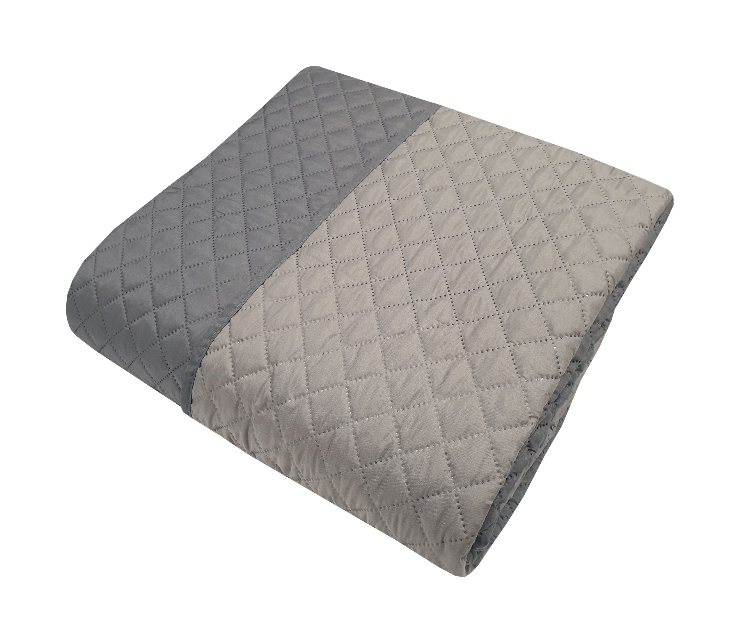 Κουβερλί Microfiber Ultrasonic Extra Υπέρδιπλο 240x260εκ. Γκρι-Ανοιχτό Γκρι Le Blanc 7015003-3 (Ύφασμα: Microfiber, Χρώμα: Γκρι, Μέγεθος: King Size) - Le Blanc - 7015003-3