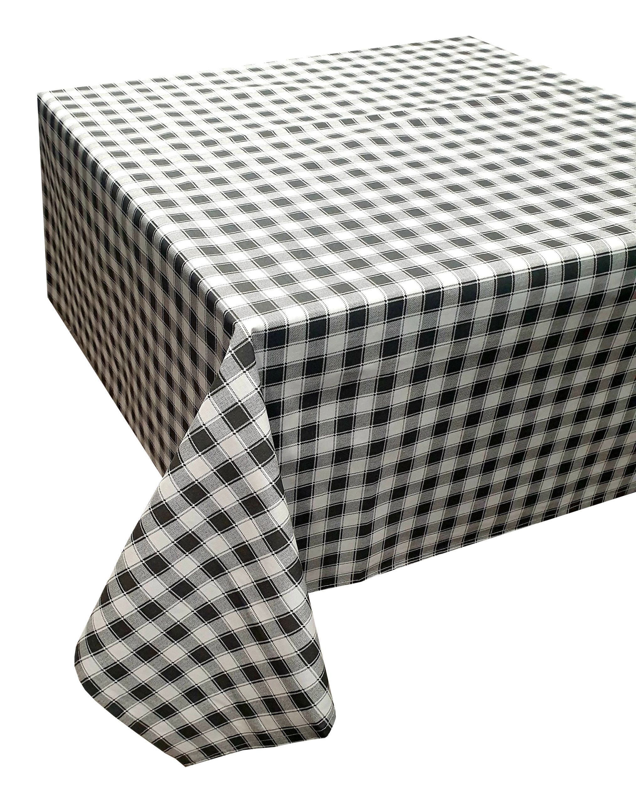 Τραπεζομάντηλο Polycotton 140×220εκ. Καρώ Design-1 Grey Komvos Home 7001755-2 (Ύφασμα: 50%Cotton-50%Polyester, Χρώμα: Γκρι) – KOMVOS HOME – 7001755-2