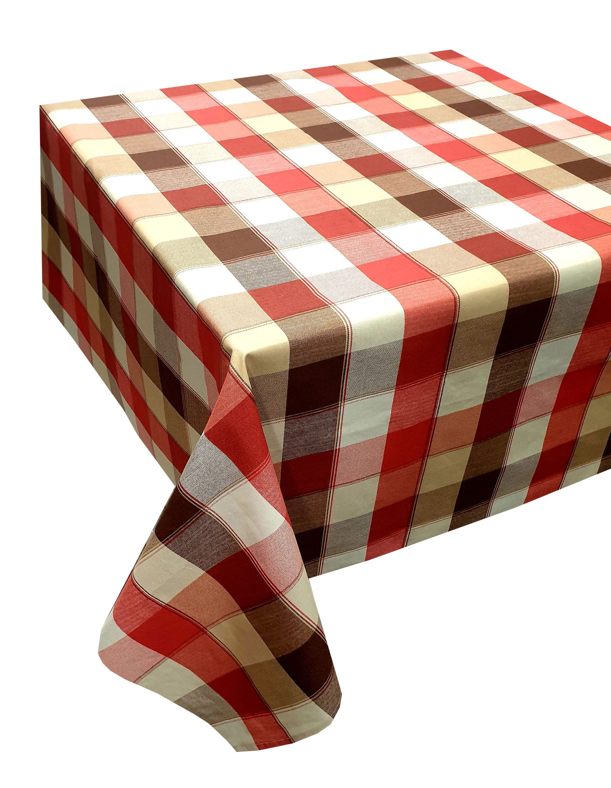 Τραπεζομάντηλο Polycotton 140×220εκ. Καρώ Design-3 Red Komvos Home 7001755-7 (Ύφασμα: 50%Cotton-50%Polyester, Χρώμα: Κόκκινο) – KOMVOS HOME – 7001755-7