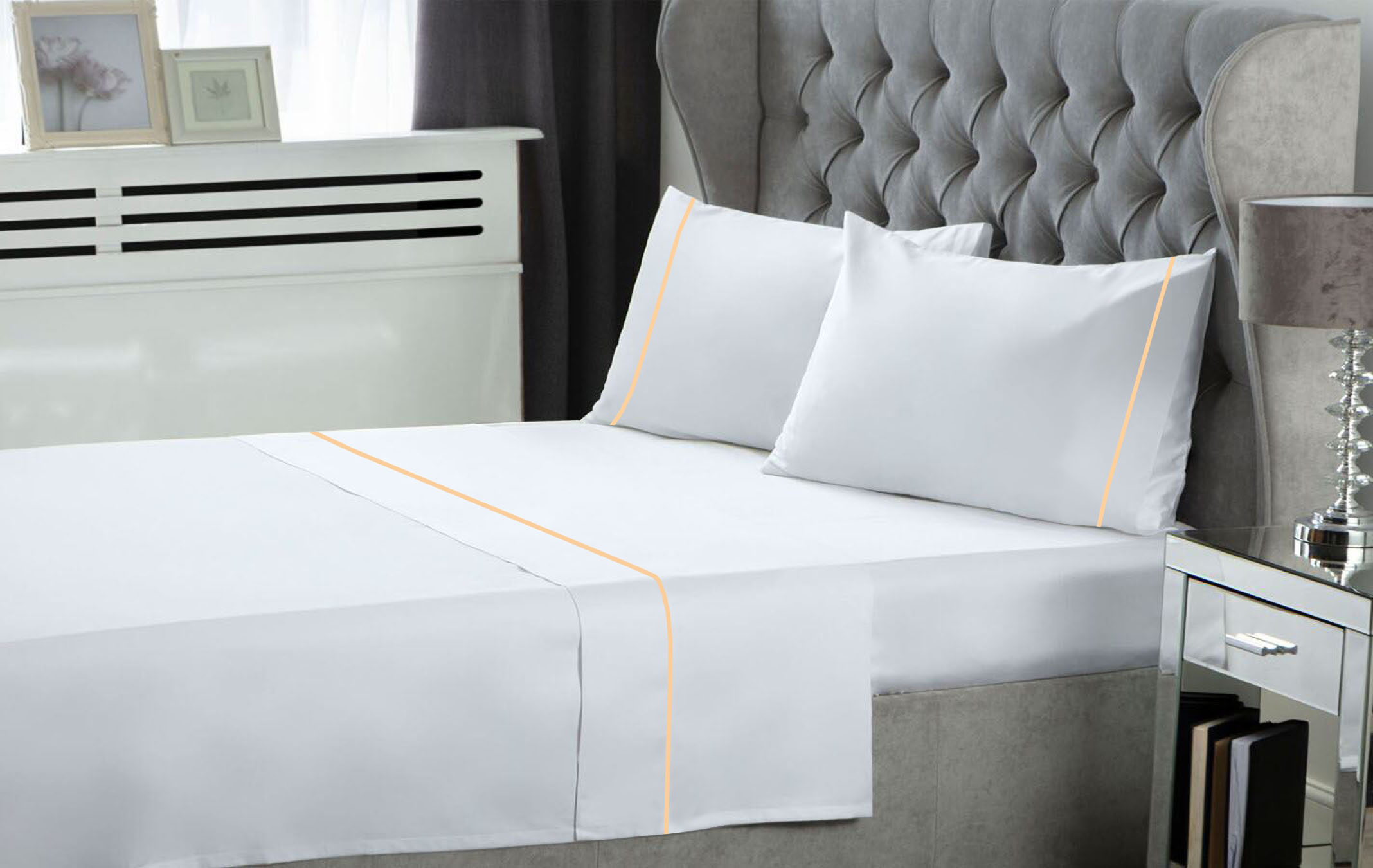 Σετ Σεντόνια Polycotton King 270x300εκ. White Le Blanc 7005967-13 (Τύπος κατωσέντονου: Χωρίς Λάστιχο, Ύφασμα: 50%Cotton-50%Polyester, Χρώμα: Λευκό, Μέγεθος: King Size) - Le Blanc - 7005967-13