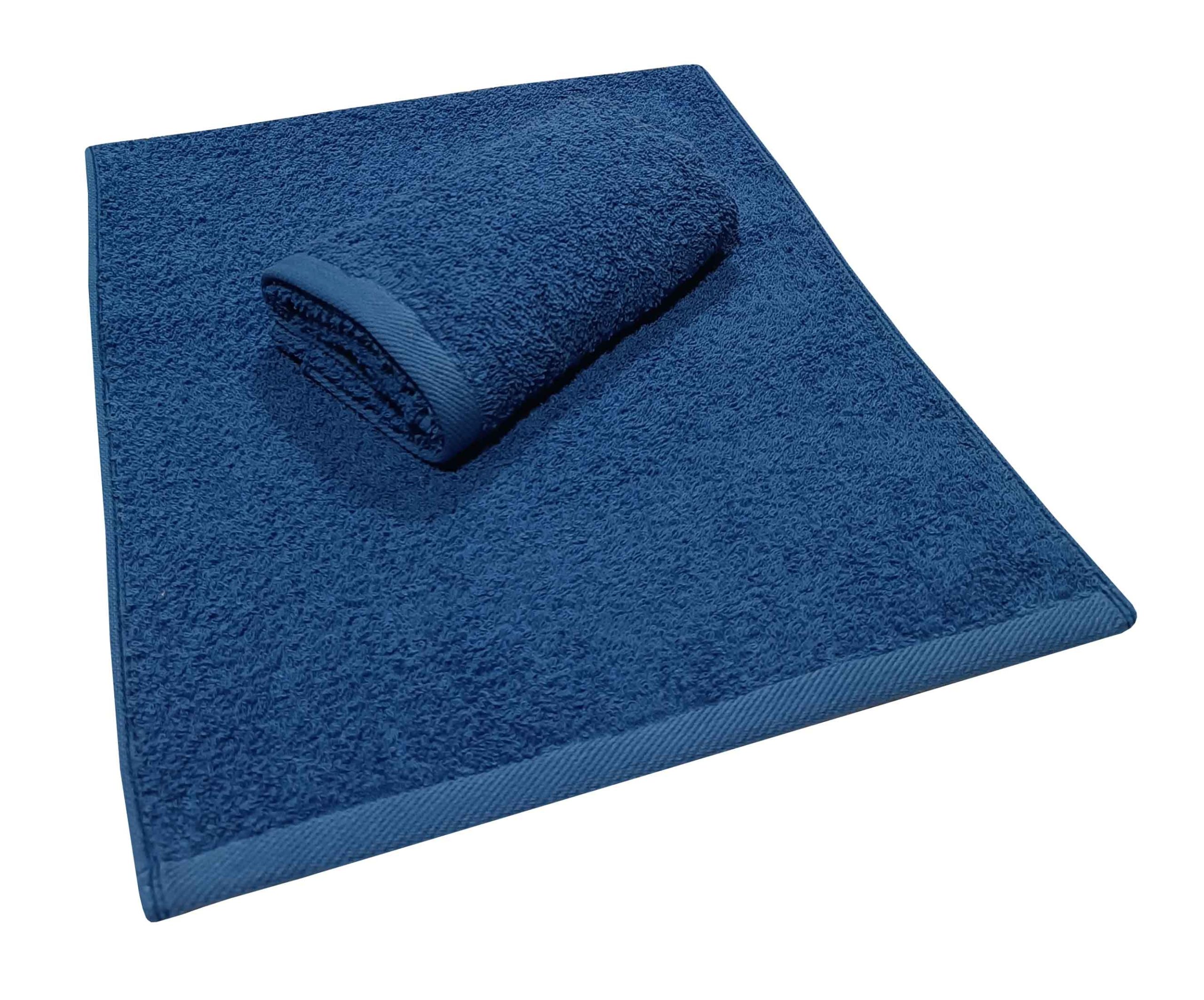 KOMVOS HOME Πετσέτα Βαμβακερή Χειρός 30x50εκ. Royal Blue Komvos Home 7001419-20 (Ύφασμα: Βαμβάκι 100%, Χρώμα: Μπλε, Μέγεθος: Χεριών ) - KOMVOS HOME - 7001419-20