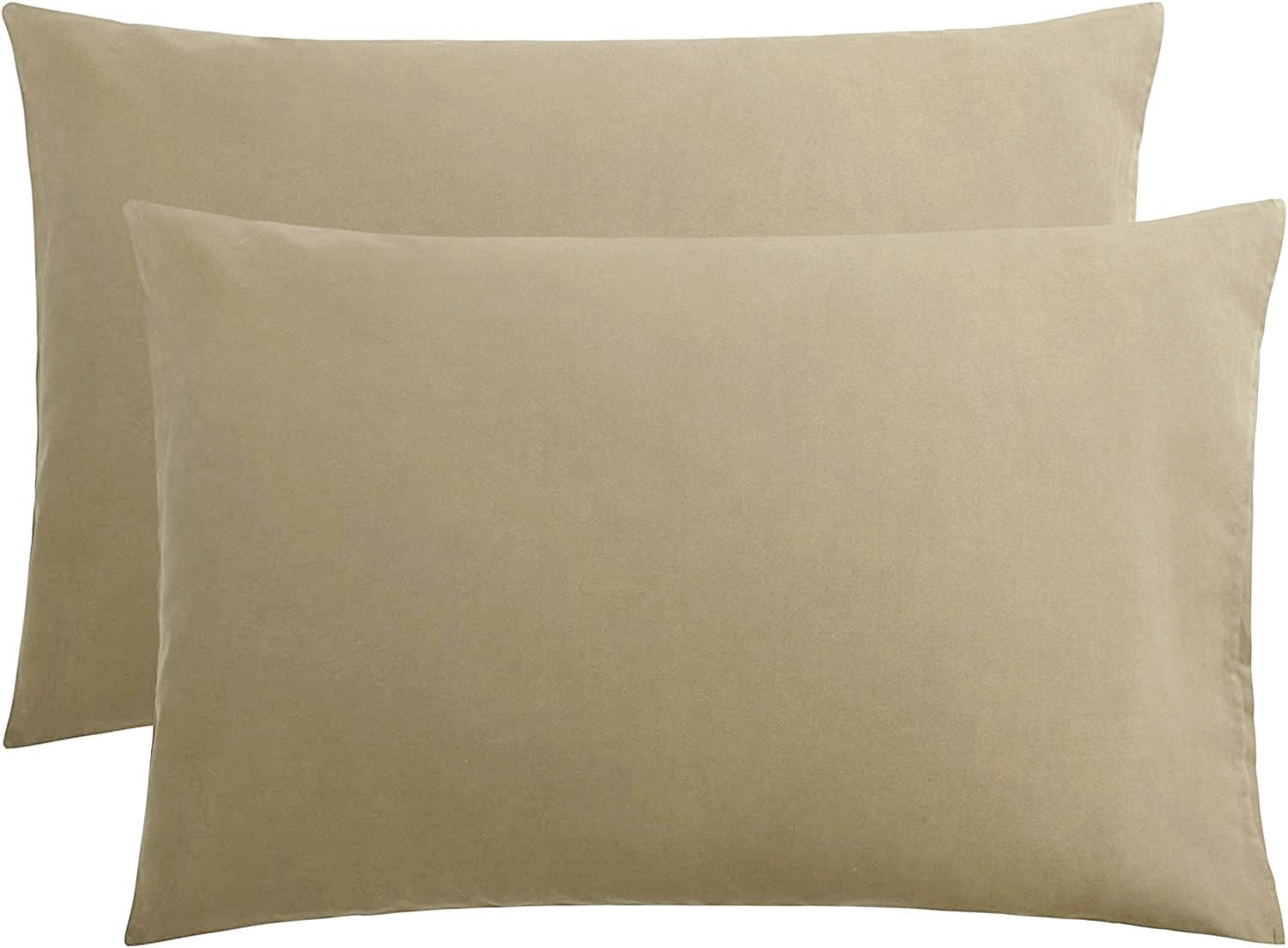 Ζεύγος Μαξιλαροθήκες Βαμβακερές 50x70εκ. Beige Le Blanc