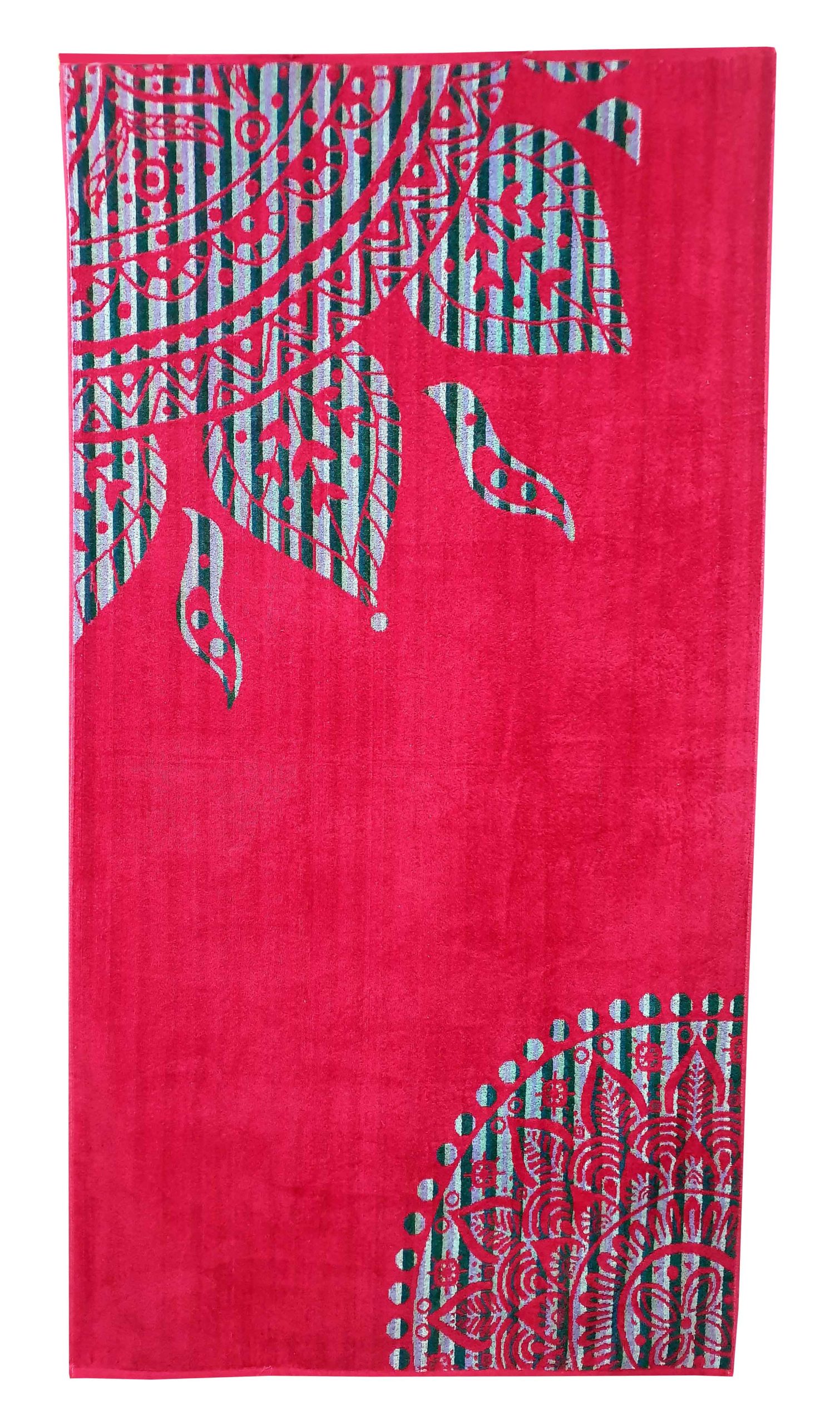 Πετσέτα Θαλάσσης Βαμβακερή Βελουτέ Ζακάρ 85x160εκ. Desi