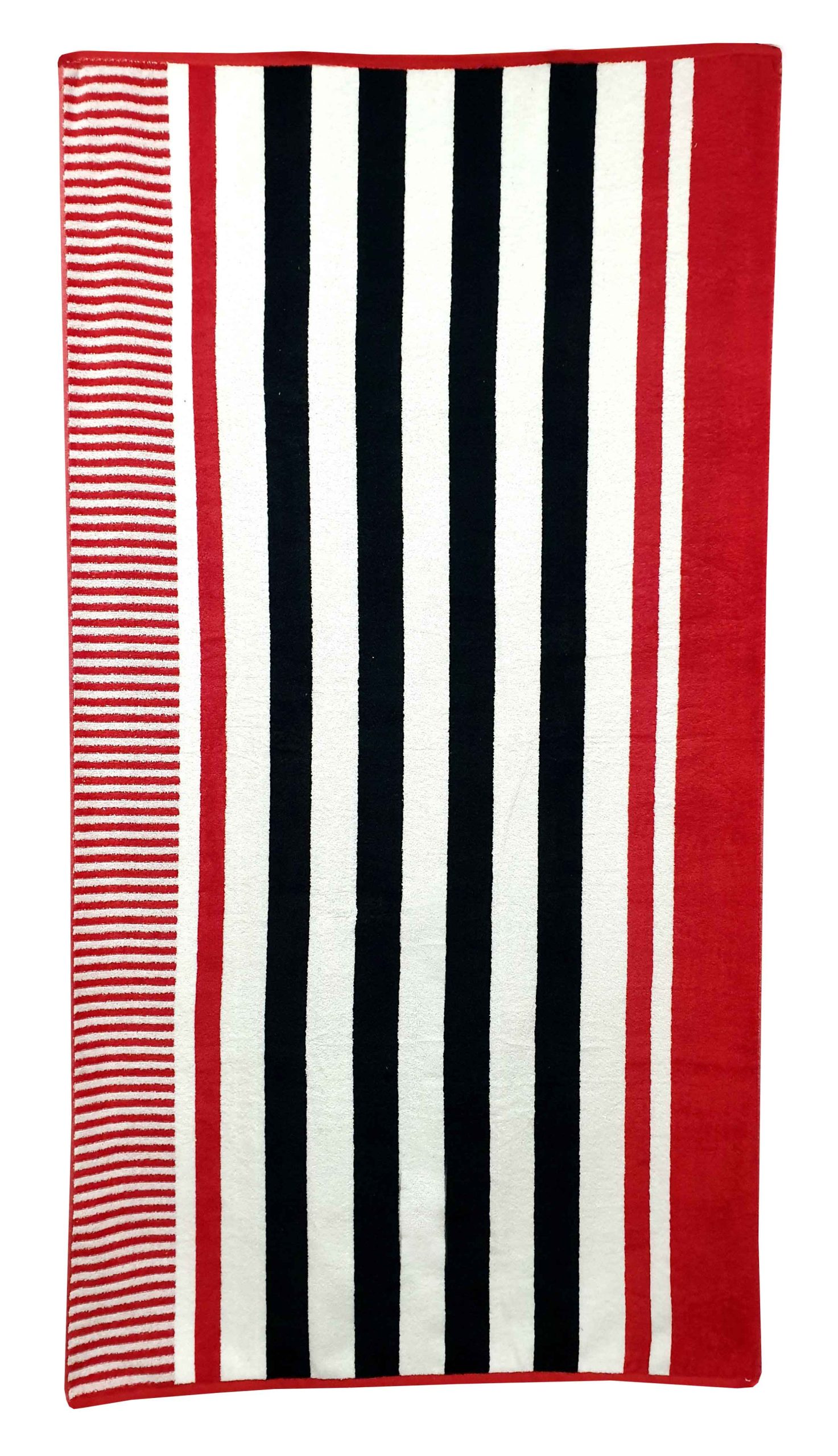 Πετσέτα Θαλάσσης Βαμβακερή Βελουτέ Ζακάρ 85x160εκ. Desi