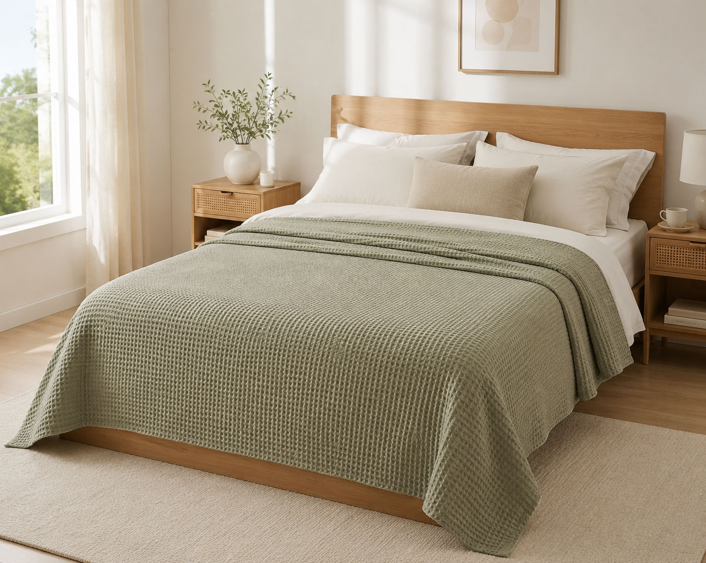Κουβέρτα Πικέ Βαμβακερή Υπέρδιπλη 230x250εκ. Sanforized