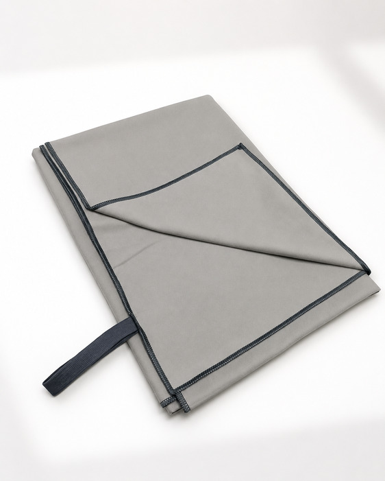 Πετσέτα Θαλάσσης Microfiber 80x160εκ. Easy Dry-Sand Free Light Grey Le Blanc 7012521-2 (Ύφασμα: Microfiber, Χρώμα: Γκρι) - KOMVOS HOME - 7012521-2