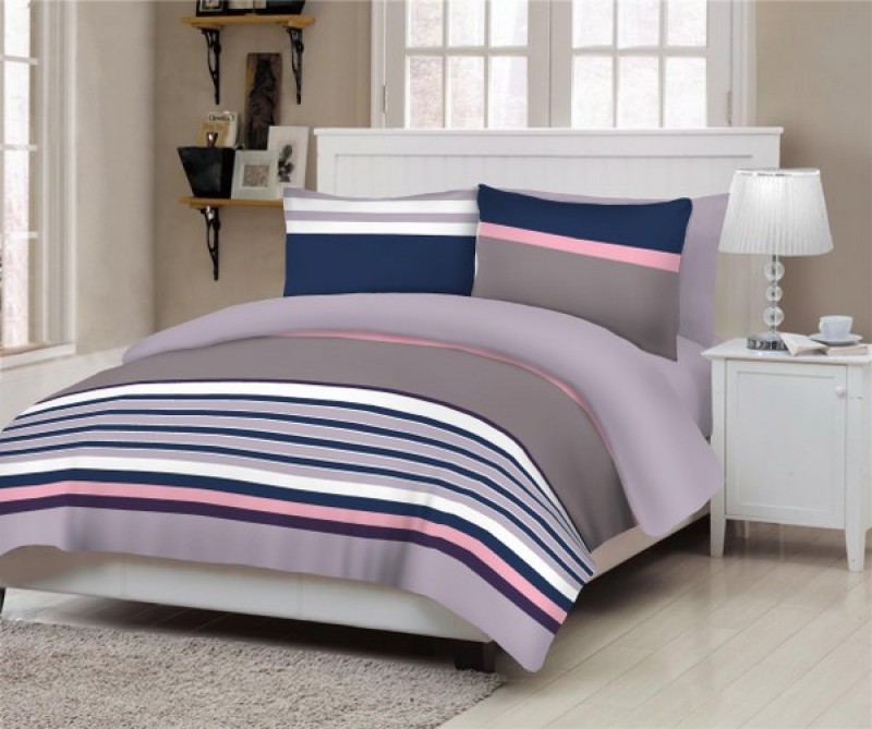 Σετ Σεντόνια Βαμβακερά Υπέρδιπλα 240x270εκ. Linea Purple 24home (Ύφασμα: Βαμβάκι 100%, Τύπος κατωσέντονου: Χωρίς Λάστιχο, Χρώμα: Μωβ, Μέγεθος: Υπέρδιπλα) - 24home.gr - 24-linea-purple