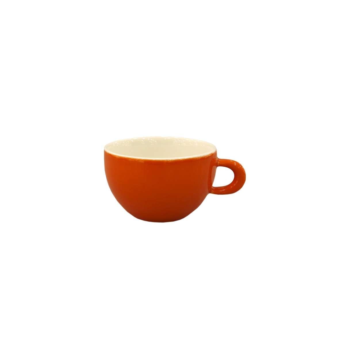 Art Et Lumiere Φλυτζάνι Cappuccino Πορσελάνης Πορτοκαλί Imagination Art Et Lumiere 250ml 06322 (Σετ 2 Τεμάχια) (Υλικό: Πορσελάνη, Χρώμα: Πορτοκαλί) - Art Et Lumiere - lumiere_06322