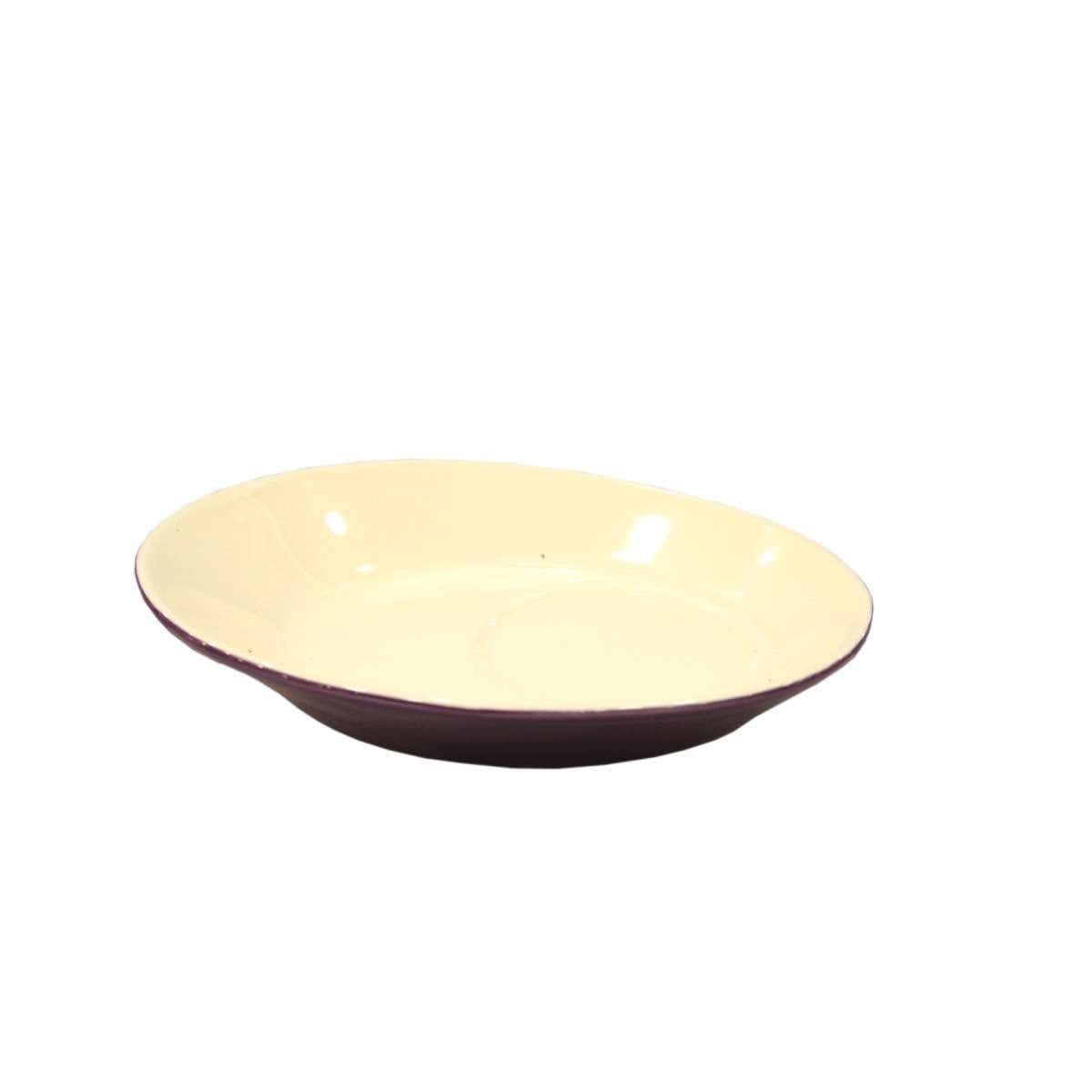 Art Et Lumiere Πιατάκι Για Φλυτζάνι Cappuccino Πορσελάνης Μωβ Firenze Art Et Lumiere 14x17x3εκ. 06724 (Σετ 2 Τεμάχια) (Υλικό: Πορσελάνη, Χρώμα: Μωβ) - Art Et Lumiere - lumiere_06724