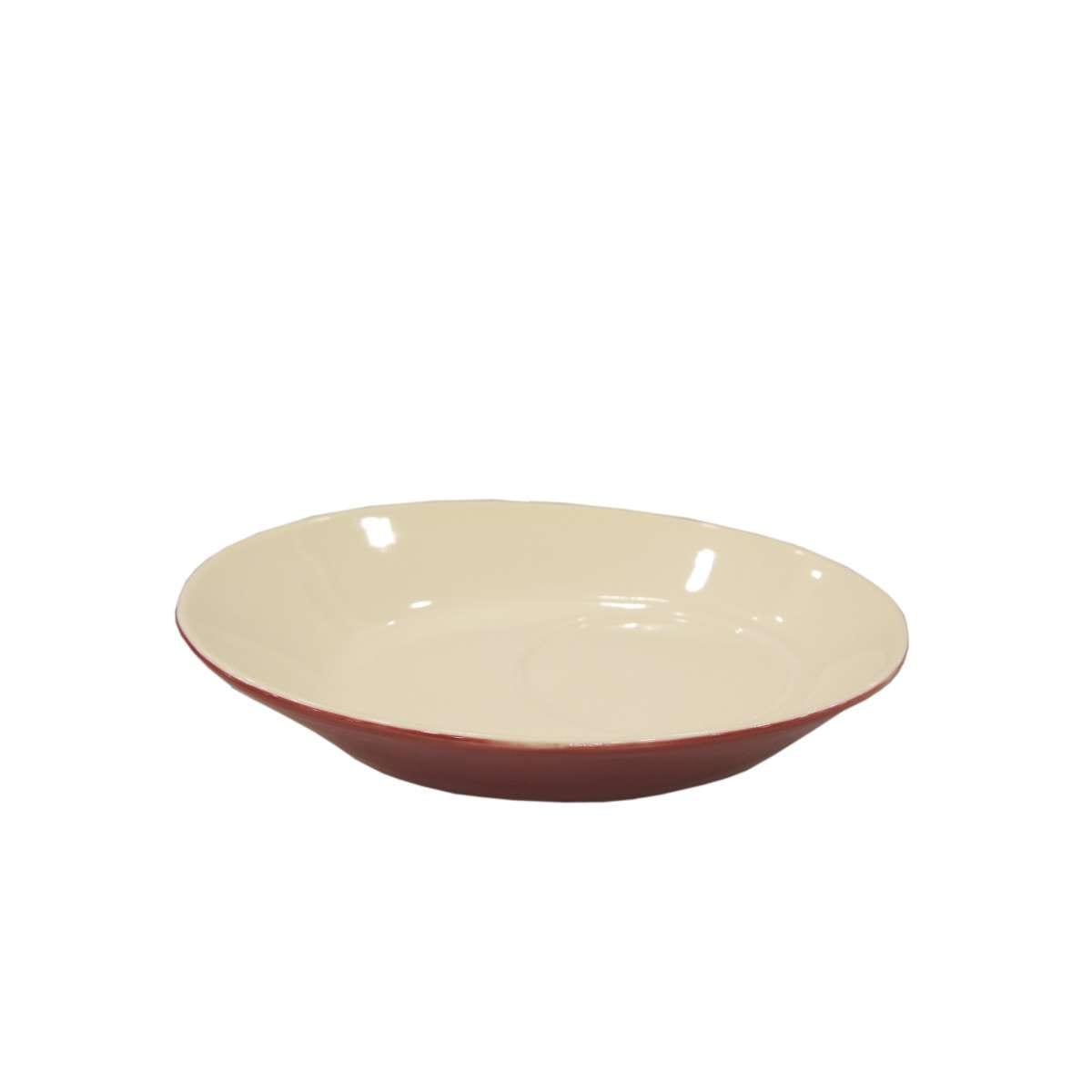 Πιατάκι Για Φλυτζάνι Cappuccino Πορσελάνης Μπορντώ Fire