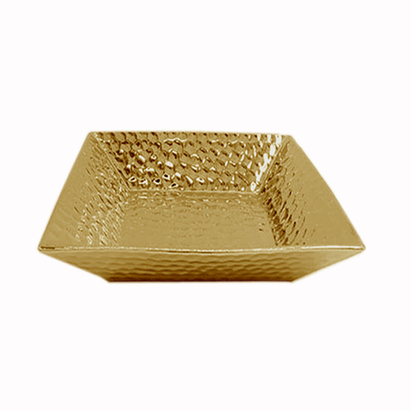 Διακοσμητική Πιατέλα Κεραμική Χρυσή Art Et Lumiere 29,5x29,5x6εκ. 10513 (Υλικό: Κεραμικό, Χρώμα: Χρυσό ) - Art Et Lumiere - lumiere_10513