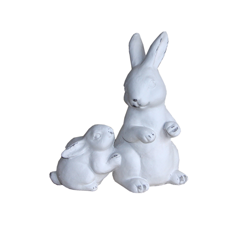 Διακοσμητικά Επιτραπέζια Λαγουδάκια Κεραμικά Λευκά Art Et Lumiere 15,5x10x19εκ. 10601 (Υλικό: Κεραμικό, Χρώμα: Λευκό) - Art Et Lumiere - lumiere_10601