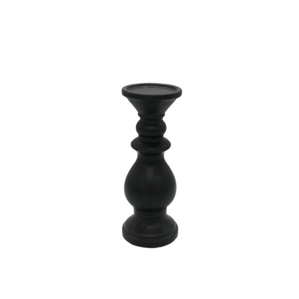 Κηροπήγιο Κεραμικό Μαύρο Art Et Lumiere 9,5x21εκ. 30970 (Υλικό: Κεραμικό, Χρώμα: Μαύρο) - Art Et Lumiere - lumiere_30970