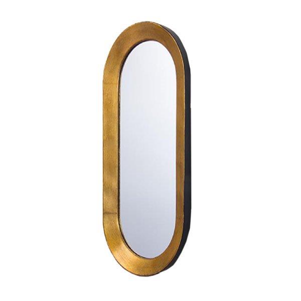 Καθρέπτες 24home - ΣΗΜΑΝΤΙΚΟ: Σε περίπτωση διαφοράς τιμής από το κατάστημα ισχύει παντα και μόνο η τιμή του καταστήματος Καθρέπτης Τοίχου Μεταλλικός Χρυσός Art Et Lumiere 36x6x