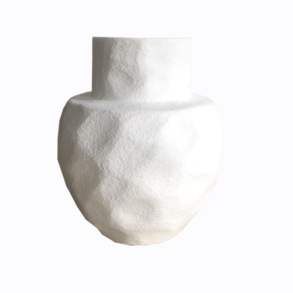 Βάζο Κεραμικό Λευκό Art Et Lumiere Φ22,5x30εκ. 15014 (Υλικό: Κεραμικό, Χρώμα: Λευκό) - Art Et Lumiere - lumiere_15014
