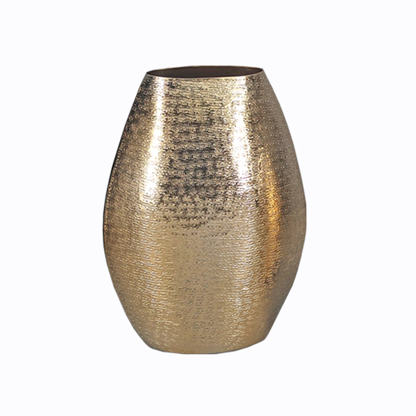 Βάζο Μεταλλικό Χρυσό Art Et Lumiere 24x10x31εκ. 12005 (Υλικό: Μεταλλικό, Χρώμα: Χρυσό ) - Art Et Lumiere - lumiere_12005
