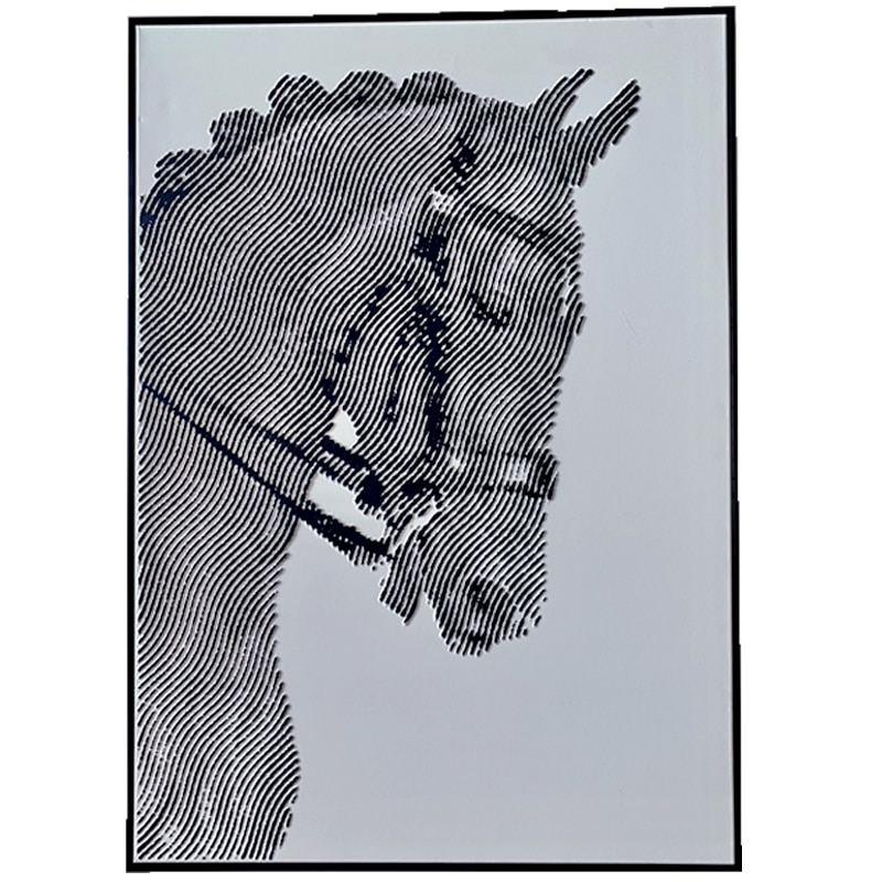 Πίνακας Ξύλινος-Γυάλινος Άλογο 90x120εκ. Art Et Lumiere 90120 (Υλικό: Ξύλο) - Art Et Lumiere - lumiere_90120