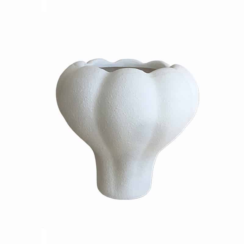 Διακοσμητικά Επιτραπέζια 24home - ΣΗΜΑΝΤΙΚΟ: Σε περίπτωση διαφοράς τιμής από το κατάστημα ισχύει παντα και μόνο η τιμή του καταστήματος Βάζο Κεραμικό Λευκό Art Et Lumiere 22,5x22,5x21,5εκ. 15