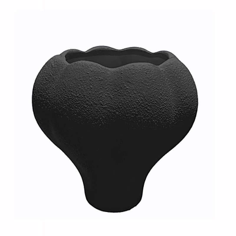 Βάζο Κεραμικό Μαύρο Art Et Lumiere 24,5×24,5×25,5εκ. 25045 (Υλικό: Κεραμικό, Χρώμα: Μαύρο) – Art Et Lumiere – lumiere_25045